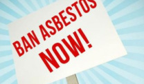 Ban Asbestos Now sign