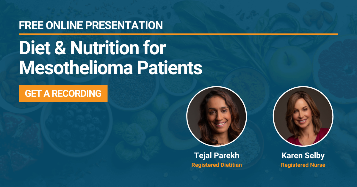 Free Webinar On Diet & Nutrition For Mesothelioma Patients