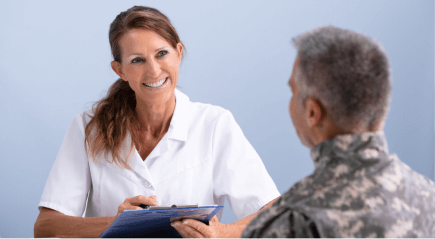 women providing va claims assistance to a veteran