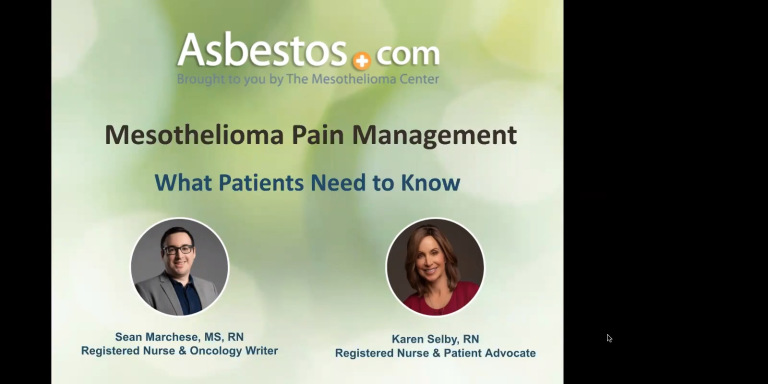 Mesothelioma Pain Management Webinar (May 2021)