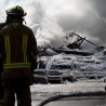 Firefighters at a disaster