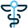 black and blue medical symbol